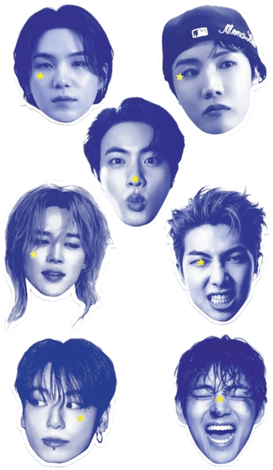 Caras azules