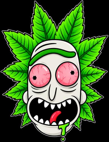 Rick con hojas